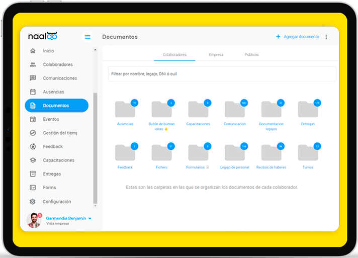 Gestión digital de Documentos en Naaloo