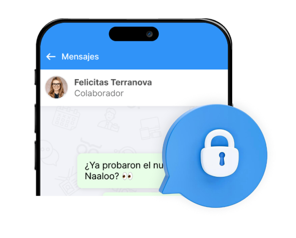 Pantalla de Chat en el Celular