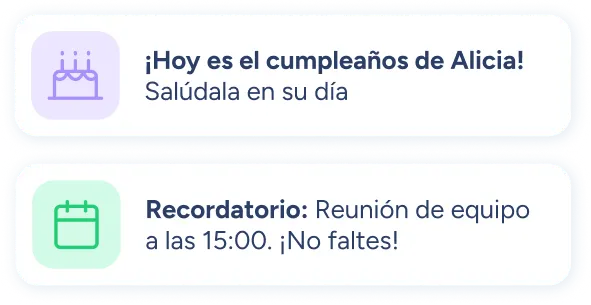 Alertas de eventos